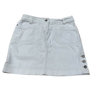 LOLË White Cotton Mini Skirt SZ 6
